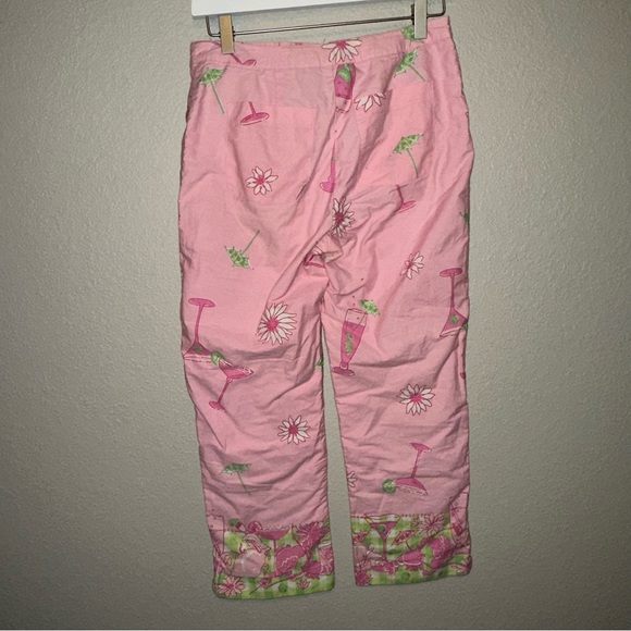 Lilly Pulitzer Vintage Pink Patterned Pants - Picture 2 of 6